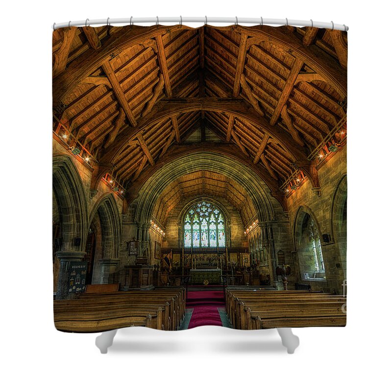 Church Shower Curtain featuring the photograph Gods Light #1 by Ian Mitchell