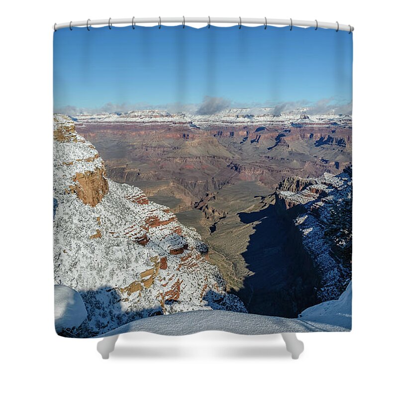 Grand Canyon Shower Curtain featuring the photograph Grand Canyon #1 by Mike Ronnebeck