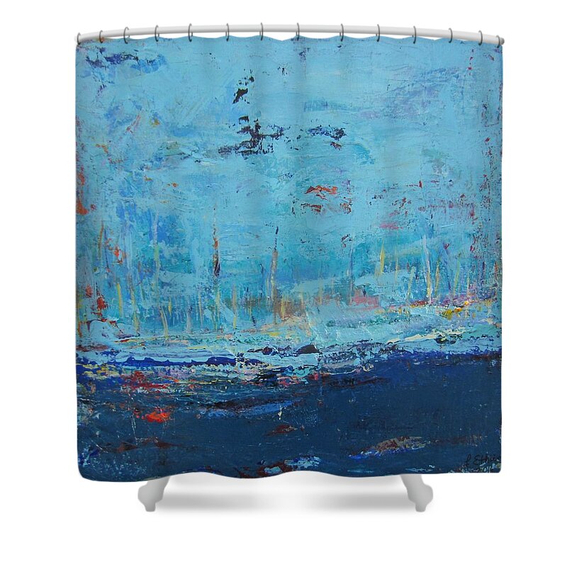 Art Shower Curtain featuring the painting Gratitude #1 by Francine Ethier