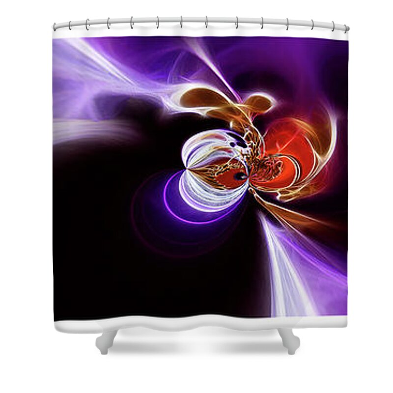 Abstract Shower Curtain featuring the photograph Growing #1 by Elaine Hunter
