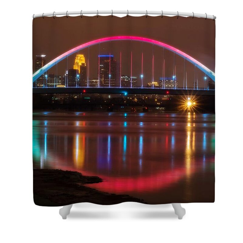 Happy Shower Curtain featuring the photograph Happy New Year #1 by Doug Wallick