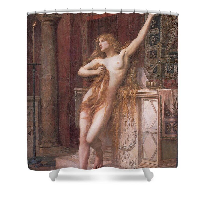 Science Shower Curtain featuring the photograph Hypatia Of Alexandria, Mathematician #1 by Science Source