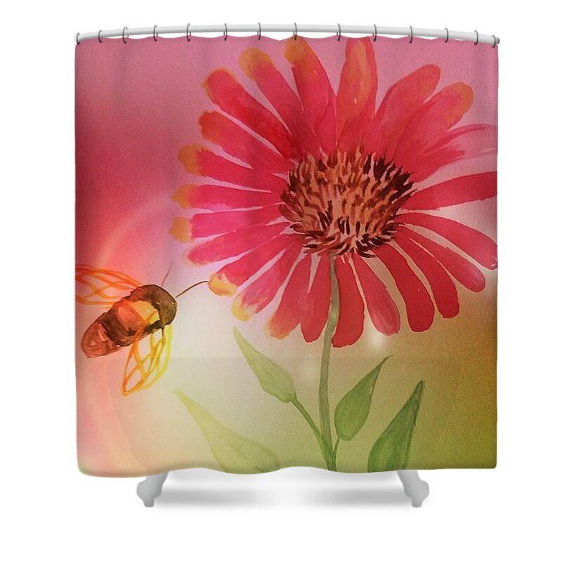 Indian Blanket Shower Curtain featuring the photograph Indian Blanket #1 by Maria Urso
