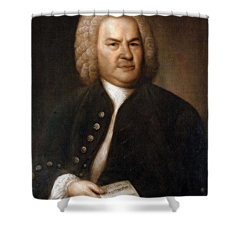 Art Shower Curtain featuring the photograph Johann Sebastian Bach, German Baroque by Photo Researchers