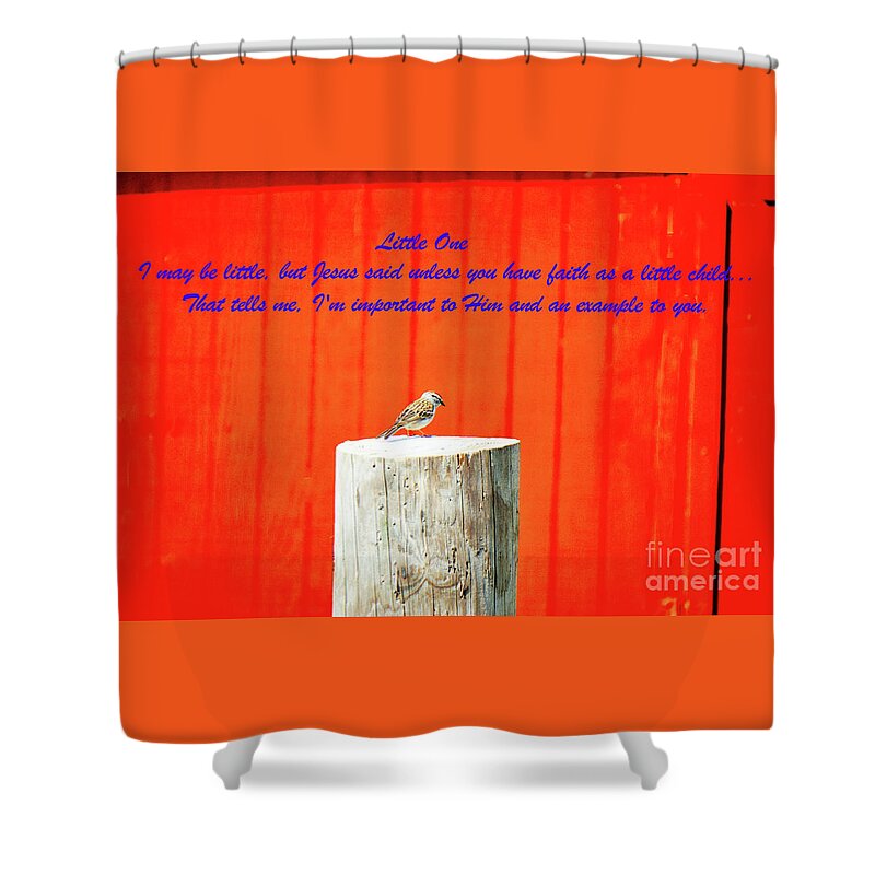 Bird Shower Curtain featuring the photograph Little One by Merle Grenz