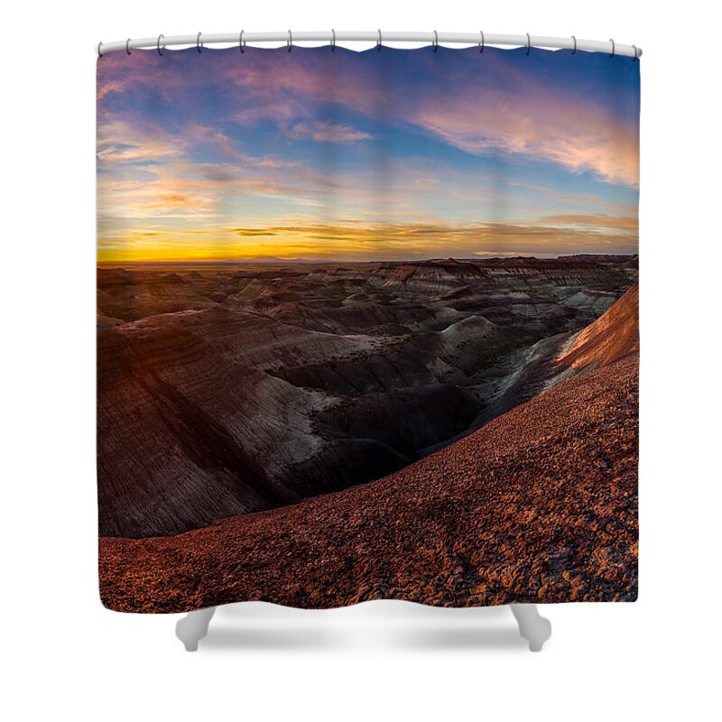 National Monument Shower Curtain featuring the photograph Little Painted Desert #11 #1 by Jon Manjeot