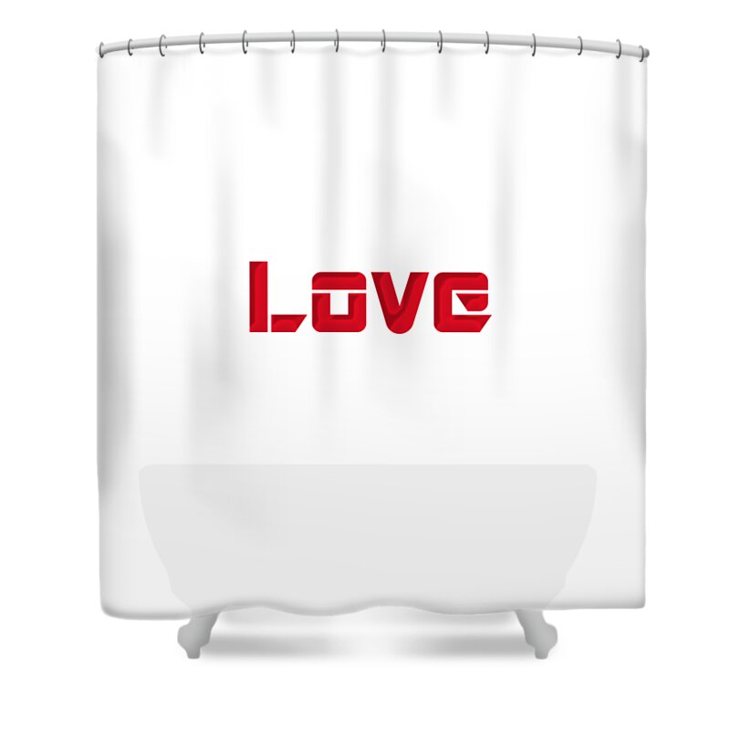 Love Shower Curtain featuring the photograph Love #1 by Mim White