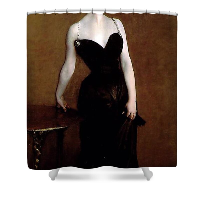 John Singer Sargent Shower Curtain featuring the painting Madame X by John Singer Sargent
