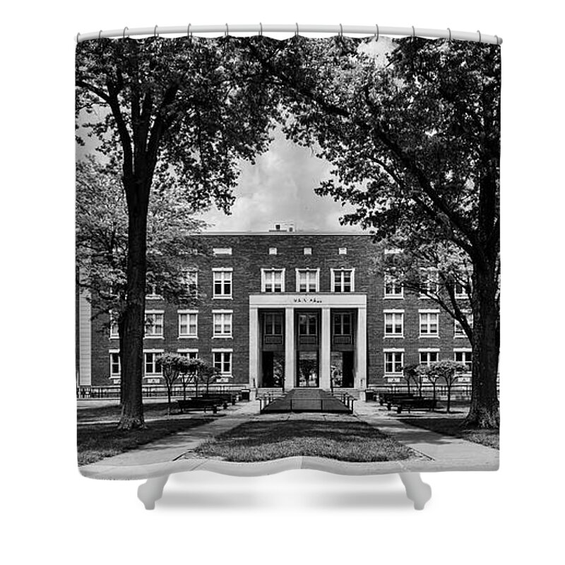 West Liberty University Shower Curtain featuring the photograph Main Hall - West Liberty University #1 by Mountain Dreams