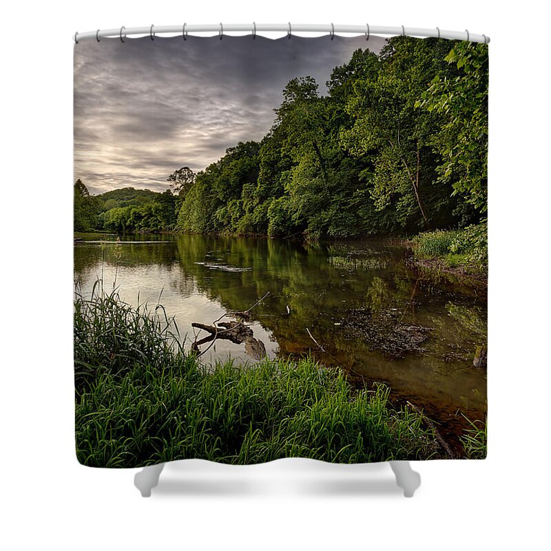2015 Shower Curtain featuring the photograph Meramec River by Robert Charity
