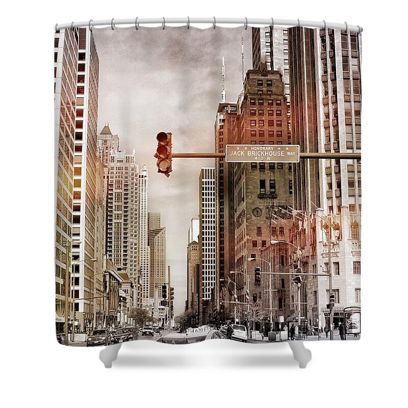 Michigan Ave Shower Curtain featuring the photograph Michigan Ave - Chicago by Jackson Pearson
