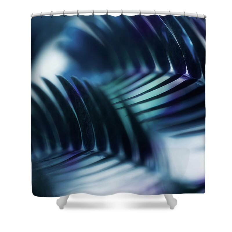 Mimosa Shower Curtain featuring the photograph Mimosa Leaf Abstract 2 #1 by Mike Eingle