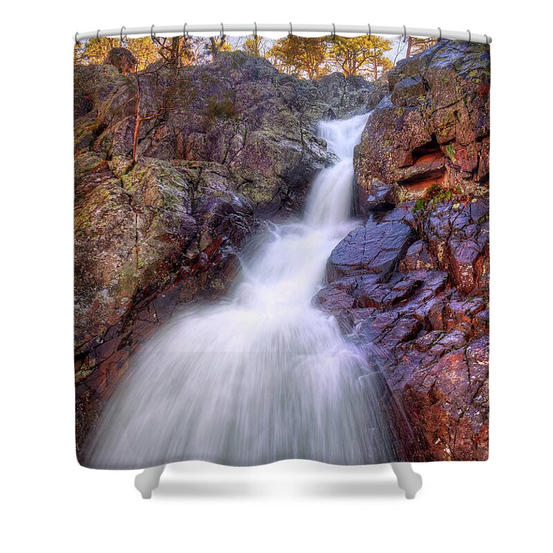 Water Shower Curtain featuring the photograph Mina Sauk Falls #1 by Robert Charity