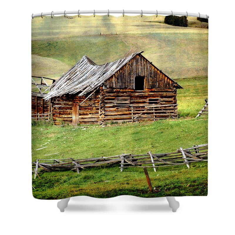 Montana Shower Curtain featuring the photograph Montana Ranch #1 by Marty Koch