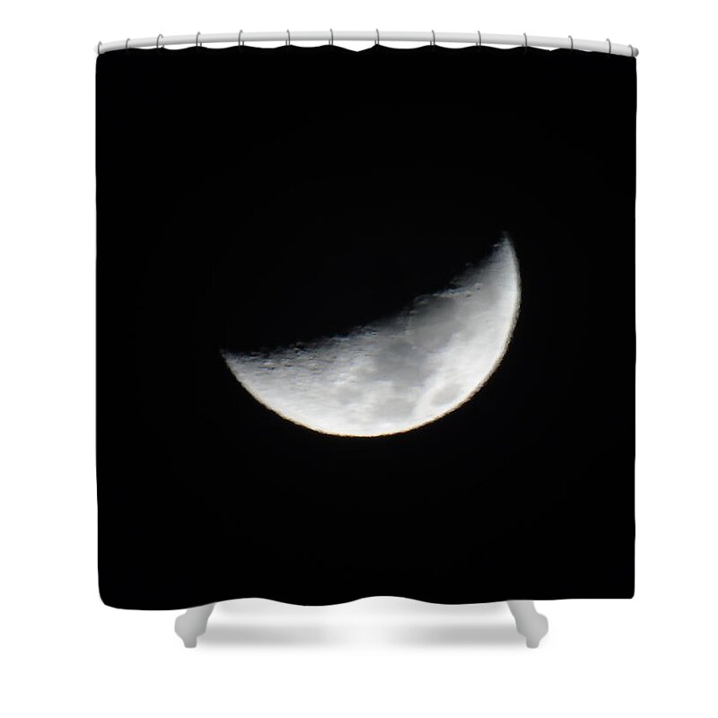 Moon Shower Curtain featuring the photograph Moonlight #1 by Yohana Negusse