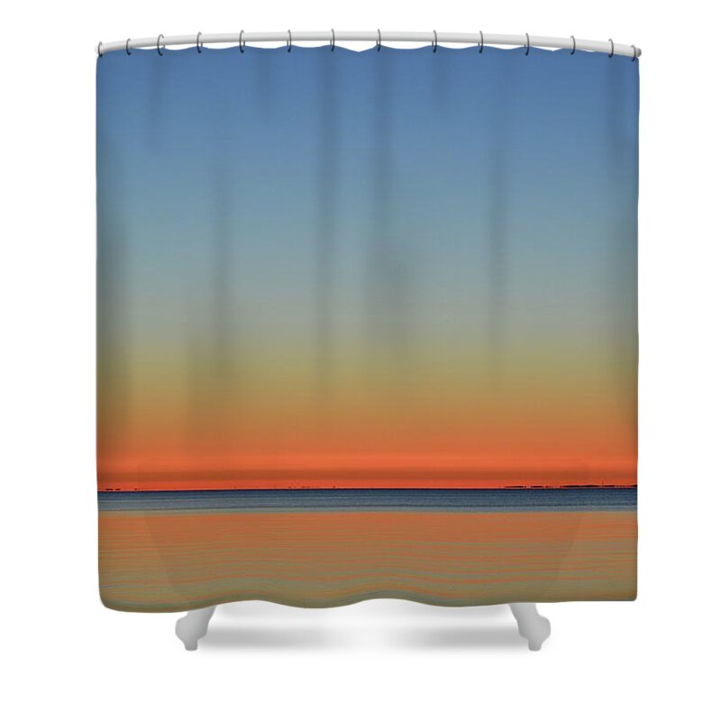Abstract Shower Curtain featuring the digital art Morning Blend #1 by Lyle Crump