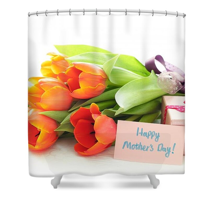 Mother's Day Shower Curtain featuring the photograph Mother's Day #1 by Mariel Mcmeeking