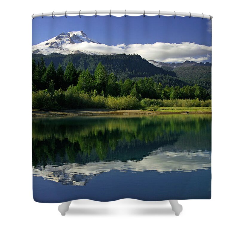 Mount Baker Shower Curtain featuring the photograph Mount Baker #1 by Angie Schutt