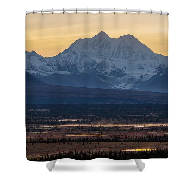 Alaska Shower Curtain featuring the photograph Mount Hayes, Alaska #1 by Scott Slone
