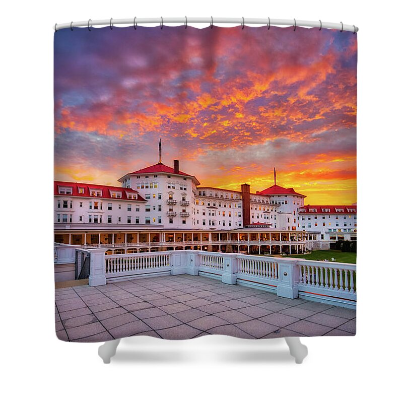 Bretton Woods Shower Curtain featuring the photograph Mount Washington Hotel #2 by Robert Clifford