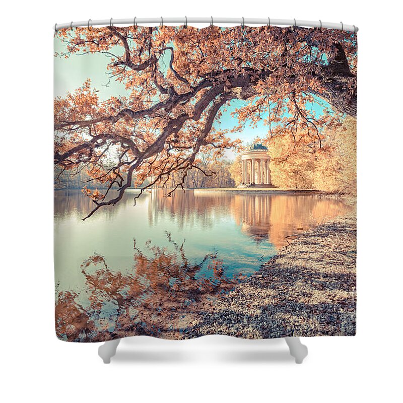 Bavaria Shower Curtain featuring the photograph Munich at fall #1 by Hannes Cmarits