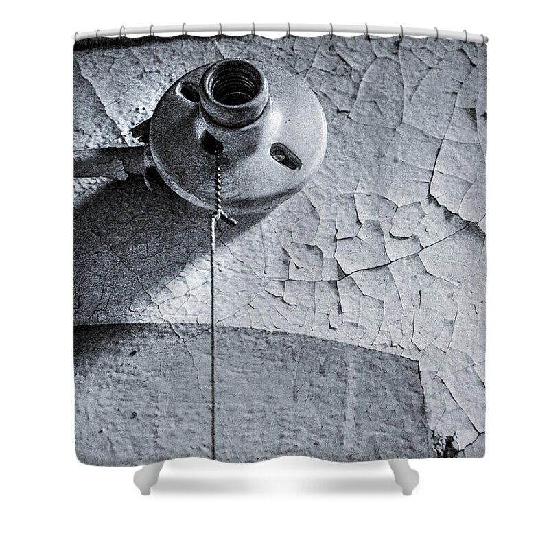 Bulb Shower Curtain featuring the photograph No Bulb #1 by KG Thienemann