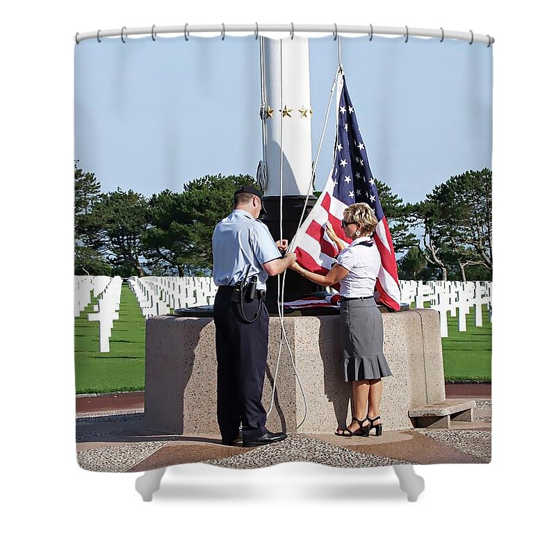 Europe Shower Curtain featuring the photograph Normandy - There Are No Words #2 by Joseph Hendrix