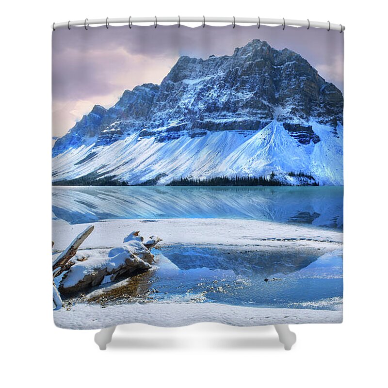 Rockies Shower Curtain featuring the photograph Num Ti Jah #1 by John Poon