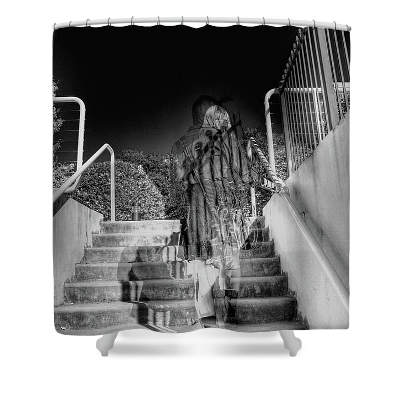 Surrealism Shower Curtain featuring the photograph Out of Phase #1 by Andy Lawless
