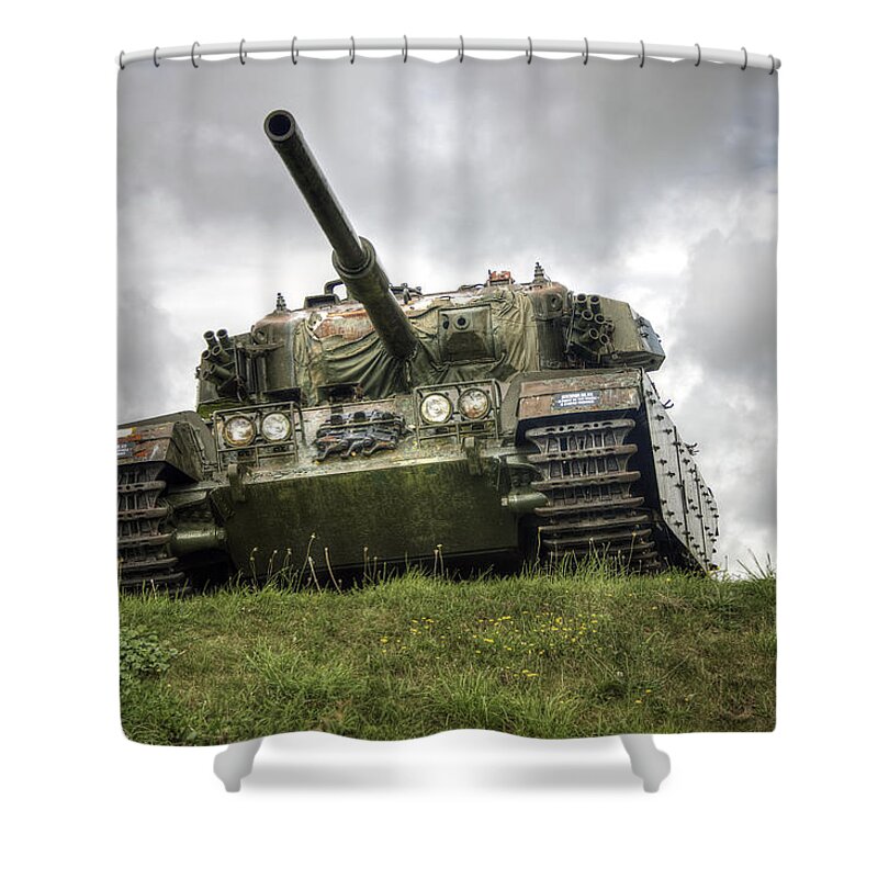 Tank Shower Curtain featuring the photograph Tank by Gouzel -