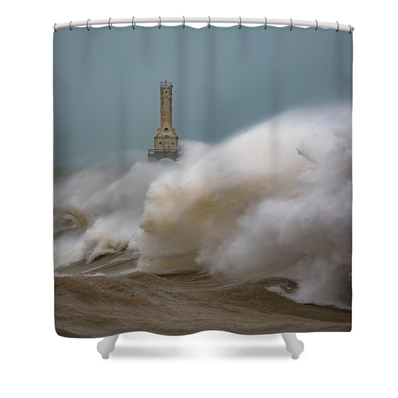Storm Shower Curtain featuring the photograph Power by Brad Bellisle