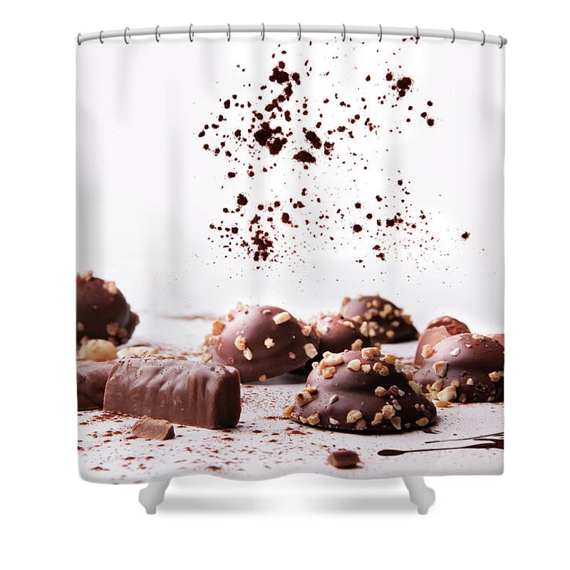 Swets Shower Curtain featuring the photograph Pralines #1 by Christine Sponchia