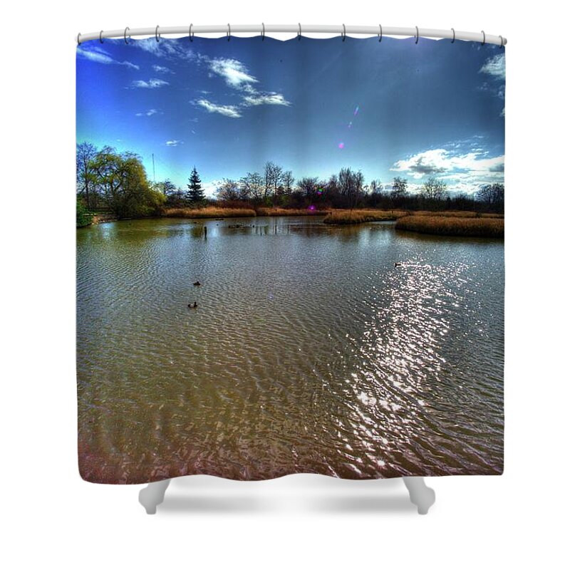 Nature Shower Curtain featuring the photograph Reifel In Winter 7 #1 by Lawrence Christopher