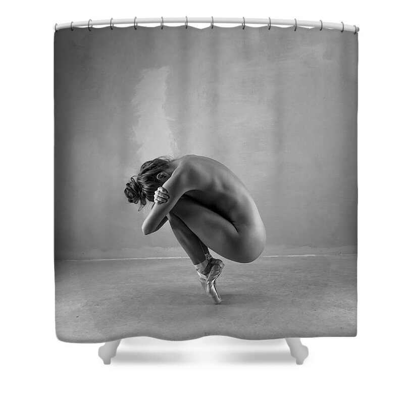 Blue Muse Fine Art Shower Curtain featuring the photograph Requiem #1 by Blue Muse Fine Art
