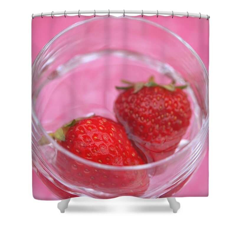 Strawberries Shower Curtain featuring the photograph Romance In The Water #1 by Yuka Kato