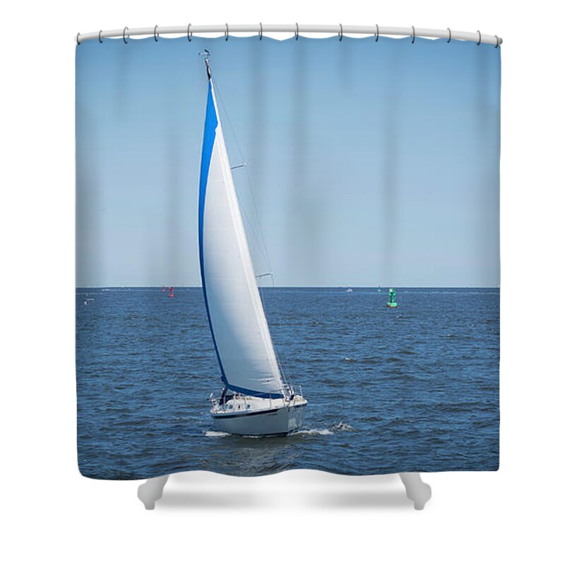 Sailing Shower Curtain featuring the photograph Sailing by Kenneth Cole