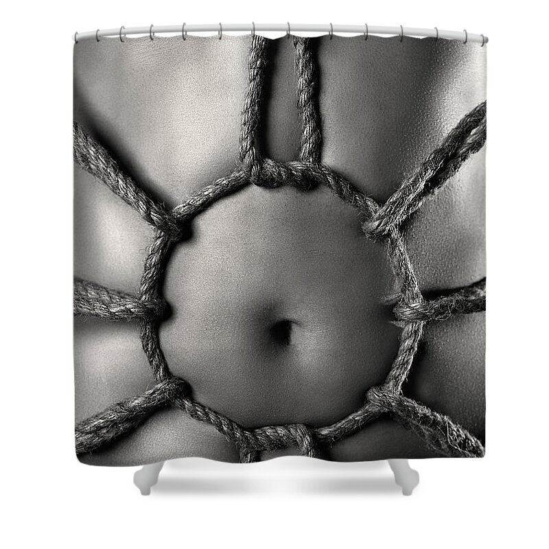 Bondage Shower Curtain featuring the photograph Sensual Bondage #1 by Maxim Images Exquisite Prints