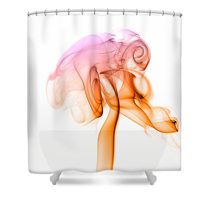 Abstract Shower Curtain featuring the photograph smoke VIII c #2 by Joerg Lingnau