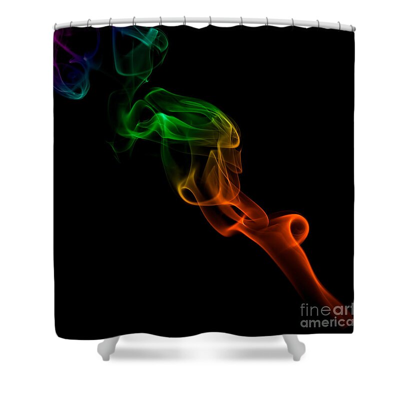 Abstract Shower Curtain featuring the photograph smoke XXXIII #1 by Joerg Lingnau