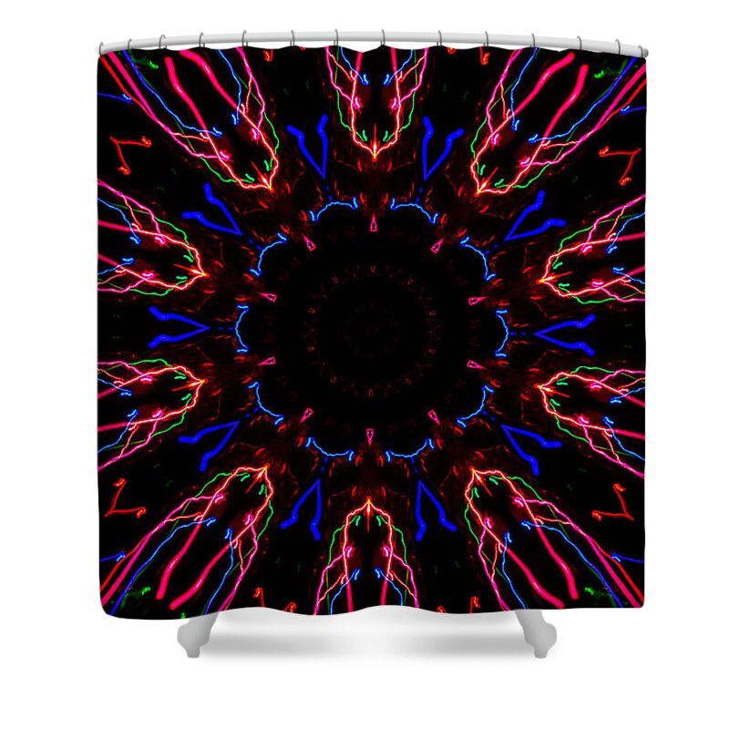  Shower Curtain featuring the digital art Space #2 by Gerald Kloss