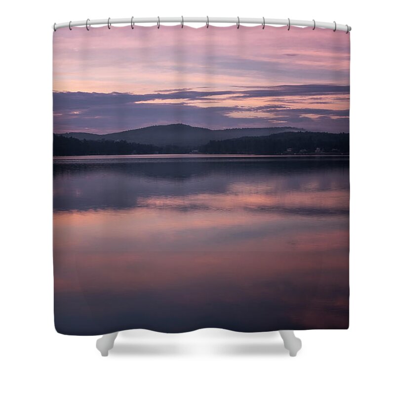 Spofford Lake New Hampshire Shower Curtain featuring the photograph Spofford Lake Sunrise by Tom Singleton