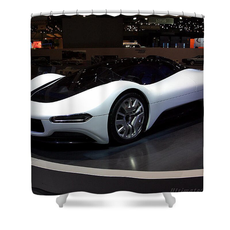 Sports Car Shower Curtain featuring the photograph Sports Car #1 by Jackie Russo