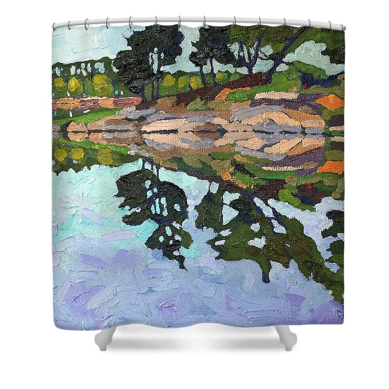 1776 Shower Curtain featuring the painting Spring Paradise #1 by Phil Chadwick
