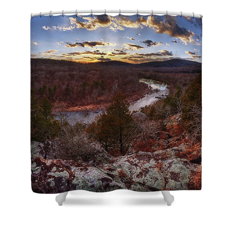 River Shower Curtain featuring the photograph St. Francis River by Robert Charity