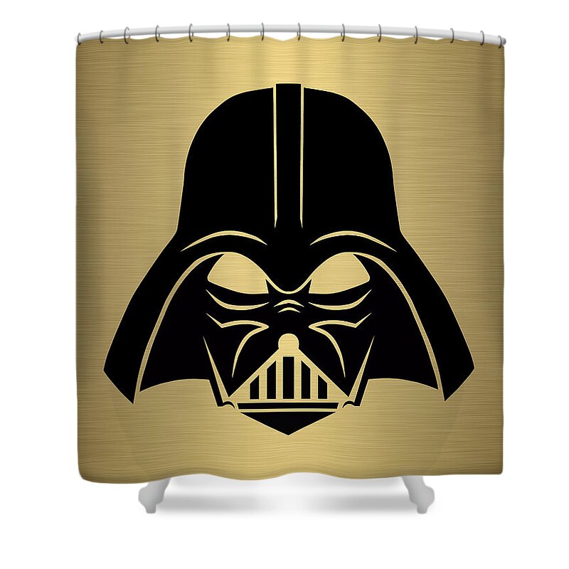 Star Wars Shower Curtain featuring the mixed media Star War Darth Vader Collection #1 by Marvin Blaine