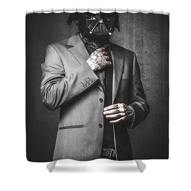 Star Wars Shower Curtain featuring the photograph Star Wars Dressman by Marino Flovent