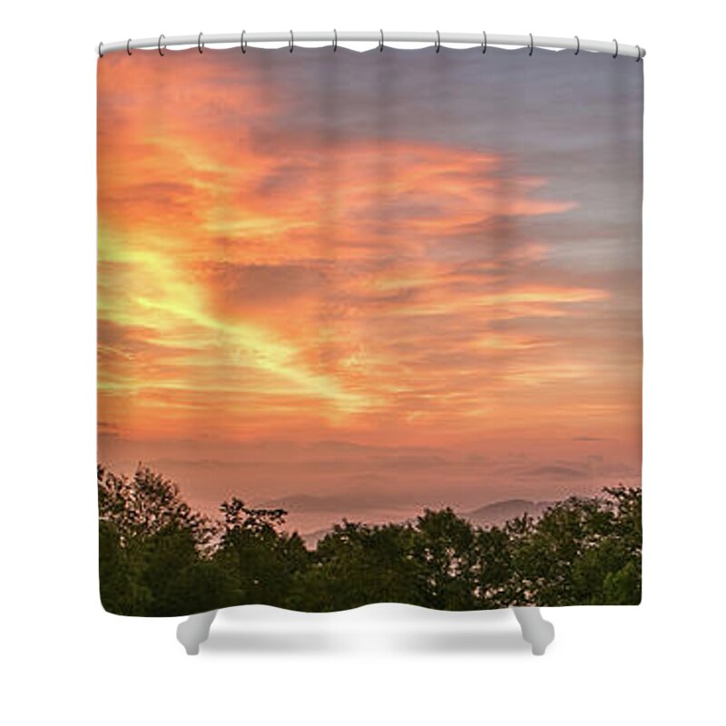 Sunrise Shower Curtain featuring the photograph Sunrise July 22 2015 #1 by D K Wall