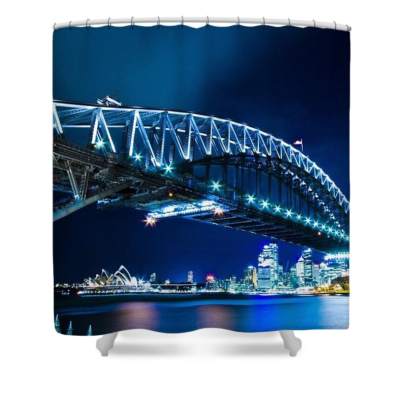 Sydney Harbour Bridge Shower Curtain featuring the photograph Sydney Harbour Bridge #1 by Jackie Russo