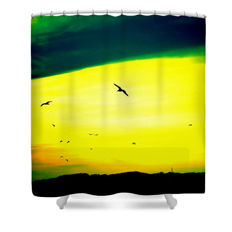 Outside Shower Curtain featuring the photograph Take Flight #1 by Kate Arsenault 