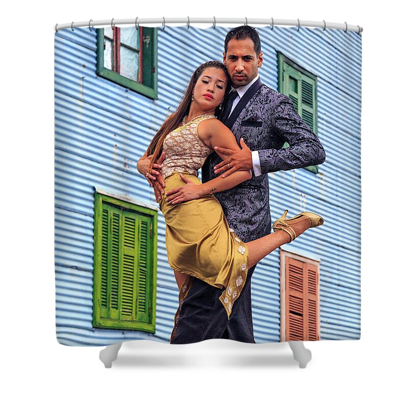  Shower Curtain featuring the photograph Tango 03 #1 by Bernardo Galmarini